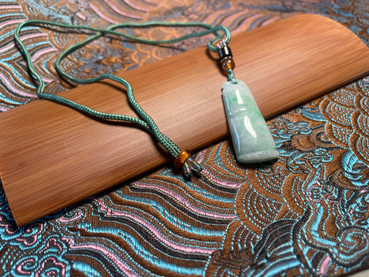 Bamboo jade pendant