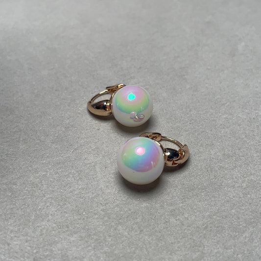 Colorful pearl earrings